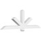 Ekena Millwork Kennewick Architectural Grade PVC Gable Bracket, 72"W x 24"H x 4"D x 4"F, 8/12 Pitch GBP072X24X0404KEN00 - alternate 1